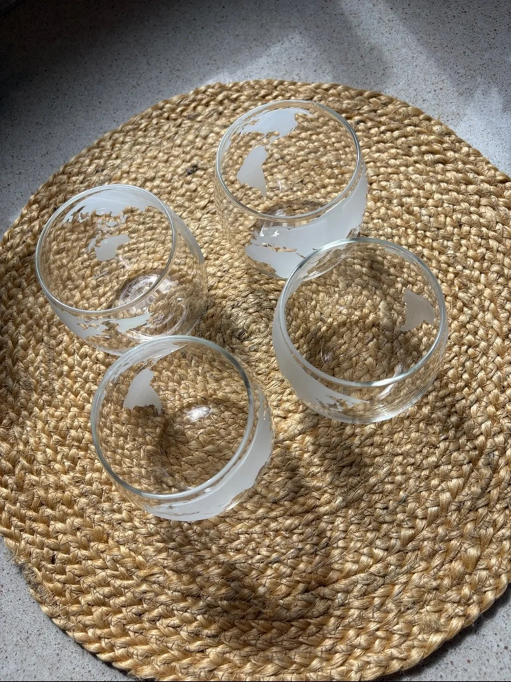 (4) Globe Scotch Whiskey Tumblers
